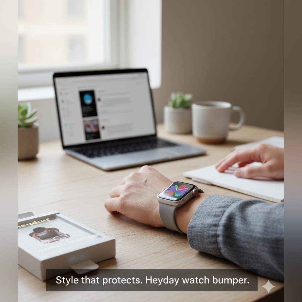 Heyday watch bumper for apple watch-Fuzzy Wood